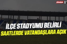 İlçe Stadyumu Spor Severlere Açık