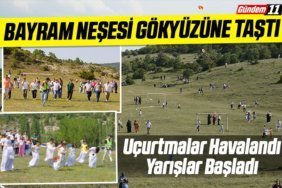 uçurtmalar havalandı