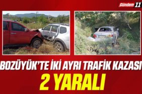 Bozüyük’te İki Ayrı Trafik Kazası