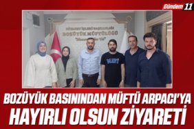 Bozüyük Basınından Müftü Arpacı'ya Hayırlı Olsun Ziyareti