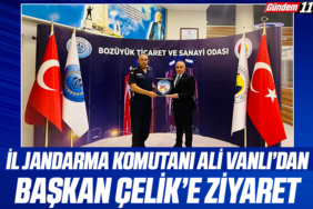 İl Jandarma Komutanı Ali Vanlı’dan Başkan Çelik’e Ziyaret