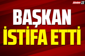 başkan istifa etti