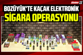 Bozüyük'te kaçak elektronik sigara operasyonu