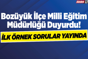 İlk Örnek Sorular Yayında