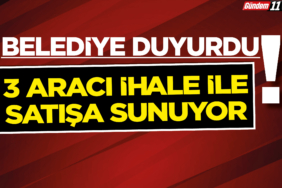 3 Aracı İhale ile Satışa Sunuyor