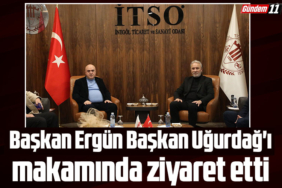 Başkan Ergün Başkan Uğurdağ'ı makamında ziyaret etti