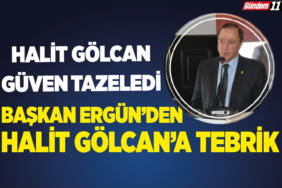 Başkan Ergün’den Halit Gölcan’a Tebrik