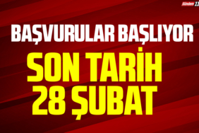 Başvurular Başlıyor