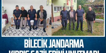 Bilecik Jandarma, Kıbrıs Gazilerini Unutmadı