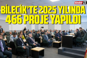 Bilecik’te 2025 yılında 466 proje yapıldı