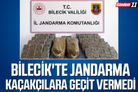 Bilecik'te Jandarma Kaçakçılara Geçit Vermedi