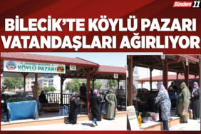 Bilecik'te Köylü Pazarı Vatandaşları Ağırlıyor