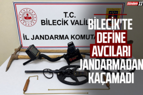 Bilecik'te define avcıları jandarmadan kaçamadı