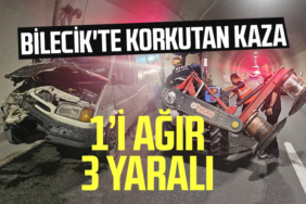 Bilecik'te korkutan kaza