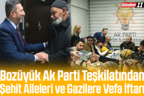 Bozüyük Ak Parti Teşkilatından Şehit Ailelerine Vefa İftarı