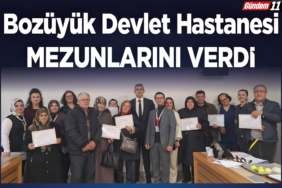 Bozüyük Devlet Hastanesi Mezunlarını verdi
