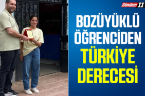 Bozüyüklü Öğrenciden Türkiye derecesi