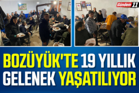 Bozüyük'te 19 yıllık gelenek yaşatılıyor