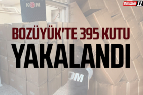Bozüyük'te 395 kutu yakalandı