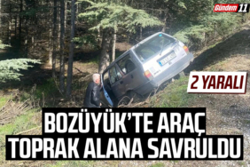 Bozüyük’te Araç Toprak Alana Savruldu
