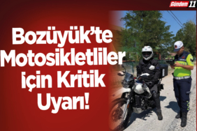 Bozüyük’te Motosikletliler İçin Kritik Uyarı