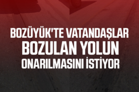 Bozüyük'te Vatandaşlar Bozulan Yolun Onarılmasını İstiyor