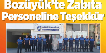 Bozüyük’te Zabıta Personeline Teşekkür