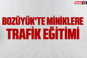 Bozüyük'te miniklere trafik eğitimi