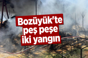 Bozüyük'te peş peşe iki yangın