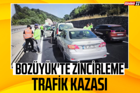 Bozüyük'te zincirleme trafik kazası