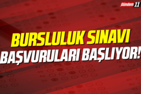 Bursluluk sınavı başvuruları başlıyor!