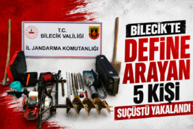 Bilecik'te Define Arayan 5 Kişi Suçüstü Yakalandı