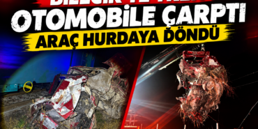 Araç hurdaya döndü