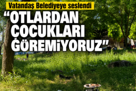 Vatandaş Belediyeye seslendi "Otlardan çocukları göremiyoruz"
