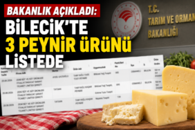 Bakanlık Açıkladı: Bilecik’te 3 Peynir Ürünü Listede