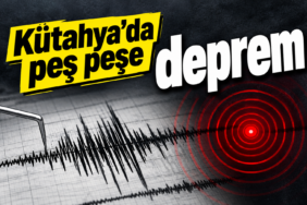 Kütahya'da peş peşe deprem