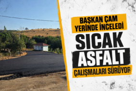 Sıcak asfalt çalışmaları sürüyor