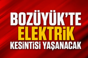Bozüyük'te elektrik kesintisi yaşanacak