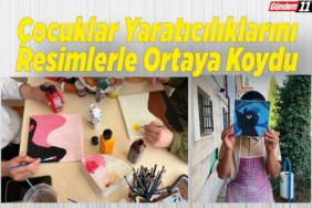 Çocuklar Yaratıcılıklarını Resimlerle Ortaya Koydu