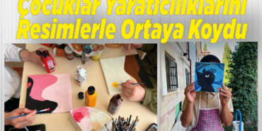 Çocuklar Yaratıcılıklarını Resimlerle Ortaya Koydu