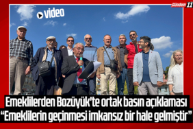 Emeklilerden Bozüyük'te ortak basın açıklaması “Emeklilerin geçinmesi imkansız bir hale gelmiştir”
