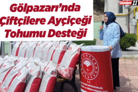 Gölpazarı’nda Çiftçilere Ayçiçeği Tohumu Desteği