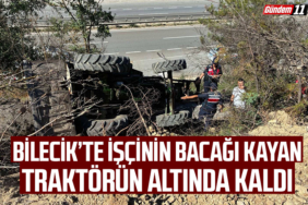 İşçinin Bacağı Kayan Traktörün Altında Kaldı