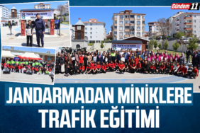 Jandarmadan Miniklere Trafik Eğitimi