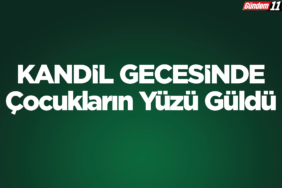 Kandil Gecesinde Çocukların Yüzü Güldü