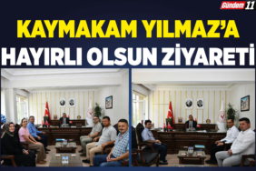 KaymakamYılmaz'a Hayırlı Olsun Ziyareti