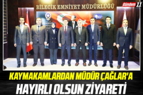 Kaymakamlardan Müdür Çağlar'a Hayırlı Olsun Ziyareti
