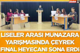 Liseler Arası Münazara Yarışmasında Çeyrek Final Heyecanı Sona Erdi