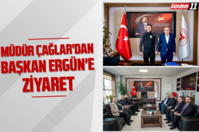 Müdür Çağlar'dan Başkan Ergün'e ziyaret