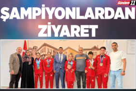 Şampiyon Karatecilerden Kaymakam Kılıç’a Ziyaret
